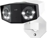 4K UHD Dual-Lens Security Camera 16MP Duo Series PoE IP Camera 180° Panoramic View Home Video Cameras(8MP Cam)