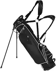 Golf Stand Bag for Men & Women, Golf Carry Bag with 6 Way Divider Carry Organizer Pockets Storage