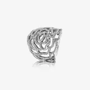 NWT Pandora Sterling Silver Shimmering Rose RIng Size 5 190951CZ-50