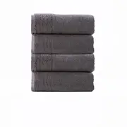 Renee Taylor Aireys 650 GSM Zero Twist 4 Piece Bath Towel Nickel