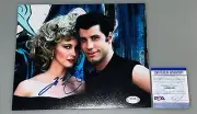 JOHN TRAVOLTA & OLIVIA NEWTON JOHN "Grease" Hand Signed 8"x10" Photo PSA COA