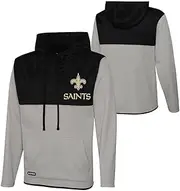 NFL Mens Audible Team Color Primary Logo 1/4 Zip Long Sleeve Pullover Sweater Sweatshirt Hoodie