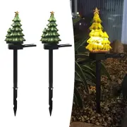 Solar Weihnachtsbaum Rasendekoration Harz und ABS Material wasserdichtes Design