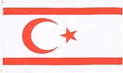 Northern Cyprus Flag 2' x 3' - Cypriot Flags 60 x 90 cm - Banner 2x3 ft - AZ FLAG