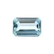 Madagascar Emerald Cut Blue Aquamarine 4.98CT