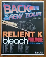 Back To The Few Tour 2002 Relient K Bleach Philmore Holland Ad - 8.5" - 10.75"