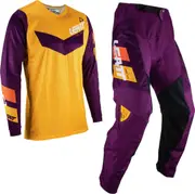Leatt 3.5 Ride Kids Motocross Jersey and Pants Set, blue, Size XS
