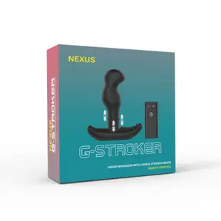 英國NEXUS G-Stroker 6震+3滾速 G點前列腺旋轉按摩棒-黑 (磁吸充電) 後庭 肛塞 同志成人