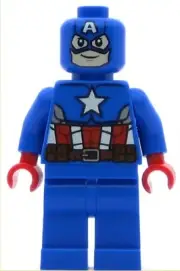 LEGO Super Heroes Minifigure Captain America (Genuine)