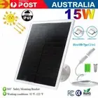 15W Solar Panel Kit for Security Camera Wall Mount USB C /Micro Charger Outdoor