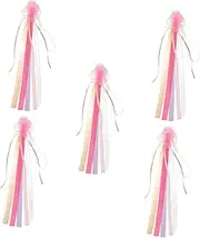 2pcs Helmet Streamers Handlebar Ribbon Tassels for Bike Handlebar Hanging Ribbons Handlebar Decorative Streamers Bike Accessory Bike Tassels for Decor Teenager Bike Streamers