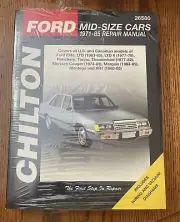 Chilton Ford Mercury Mid size cars 1971-1985 Repair Manual : CH26580
