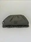 Badgley Mischka Vegan Leather Frame Clutch Purse Bag Blush (BM-4080 Grey) NWT