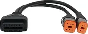 OTOTEC Motorcycle Diagnostic Adapter Cable OBD2 16 Pin to 4 Pin+6 Pin Converter Cable OBD Scanner Adapter Cable Compatible with Har-Ley Davidson