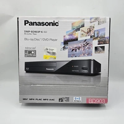 Panasonic DMP-BD903 P-K Smart network Blu-ray Disc DVD Player Black NEW