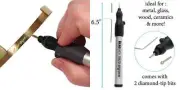1 BeadSmith Micro Engraver For Metal, Glass, Wood & More with 2 Diamond Tip Bits