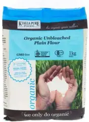 Kialla Pure Organics Organic Unbleached Plain Flour, 1 Kg, Multicolour