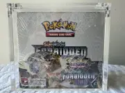 POKEMON SUN AND MOON FORBIDDEN LIGHT BOOSTER BOX: FACTORY SEALED w/ ACRYLIC CASE