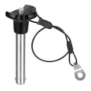 304 Stainless Steel Push-Button Locking Pin with 24.5cm Rope (10mm-51mm)