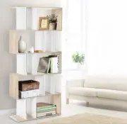 Display Shelf Cabinet Bookcase Stand Storage Bookshelf 5 Tier CD Shelves Sturdy