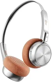 iKF R1 Wireless Retro Headphones On Ear, Vintage Design Bluetooth Headphones, HiFi Stereo, 60H Playtime, ENC with Built-in Mic, Soft and Lightweight Headset Throwback 80s 90s for Phone/PC (Brown)