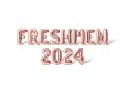 FRESHMEN 2024 Letter Balloon Banner - Freshman Year StudentS Party Decorations
