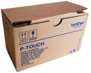 Brother P-Touch TZe-141G Black on Clear 0.7"x26.2' Label Tape 6 per Box
