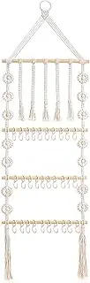 Hair Bow Holder - Hair Clips Hanger | Headband Holder Bows Organizer For Girls | Baby Girls Bow Hanger Storage | Wall-Mounted Woven Rack | Wall Hanging Decor | Organizer For Nursery Room