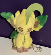 Pokemon Leafeon Sitting Plush 10” 1997 Nintendo G6 Japan Center Leafia Rare VTG