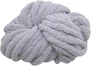 Chenille Chunky Yarn, 18m Arm Knitting Blanket Yarn, Chunky Yarn for Hand Knitting, 2.5cm Diameter Knitting Wool Yarn Chunky, Chunky Knit Blanket Yarn