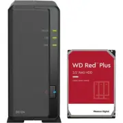 Synology DS124 1-Bay NAS 1GB RAM 8TB WD Red Plus Drive Assembled and Tested