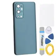 Green Acrylic Glass Back Panel Cover Replacement for OnePlus 9 Pro with Pre-I...