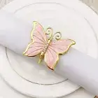 6pcs/set Napkin Ring Fine Workmanship Eye-catching Eye-catching Butterfly Shape