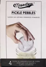 Pickle Pebble Glass Infinity Weights for Fermentation