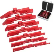 Router Table Setup Bars, 7Pcs Aluminum Precision Setup Blocks Height Gauge Set f