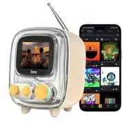 Tiivoo-2 Pixel Art Mini TV Retro Bluetooth Speaker,Smart Alarm Clocks with Dy...