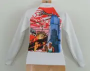 Adidas CHI TOWN Chicago Firebird Jacket Superstar Track Sweat Shirt Top~Women XS