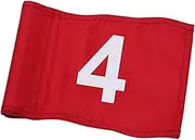 Lljsszr Golf Flags Putting Green Flag, Golf Training Course Exercise, Nylon Pin Flag with Inserted Tube for Home, Garden, 4
