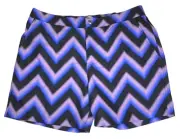 Paul Smith Swim Trunks Shorts Sz XL Purple / Black Neon ZigZag New $195 Tag