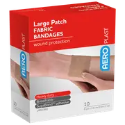 AEROPLAST Premium Fabric Large Patch 7.5 x 5cm Box/10