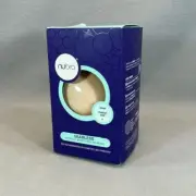 NuBra Adhesive Seamless Push Up Bra FAIR Size E Molded Pads Backless Strapless