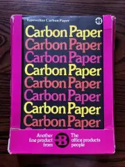 Vintage Burroughs Ditto Paper 8.5x11 Direct Process Carbon Paper