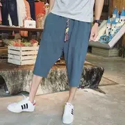 Cropped Harem Pants Army Green - L
