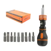 9 in Ratchet Screwdriver Bits Socket Driver Screw Hand Tools