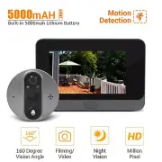 Digital Doorbell LCD 160° Eye Electronic Peephole Doorbell NightVision IR Camera