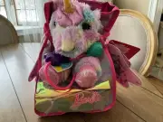 Barbie Unicorn Doctor Set Pastel Pink Tie Dye Back Pack Lights Up NEW