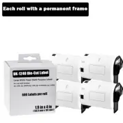 4Rolls 4"×2" Large Paper Multi-purpose Labels 600P/R DK-1240 for Brother QL-500