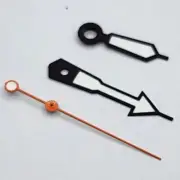 Orange Black Trim Watch Hands Compatible with NH35 NH36 NH38 NH39 NH34 Second Ha