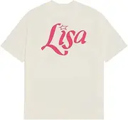 [Lisa] Alter Ego Official Merch Logo T-Shirt, Off-White, Large