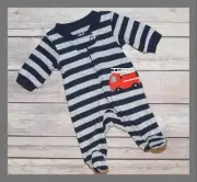 NEW ~ "FIREMAN" Baby Boy Preemie Outfit / Reborn Sleeper Clothes